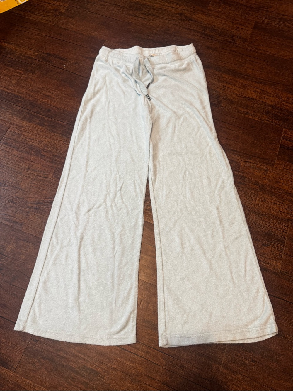 Ocean Drive Women's Light Blue Solid Wide-Leg Lounge Pants Size S
